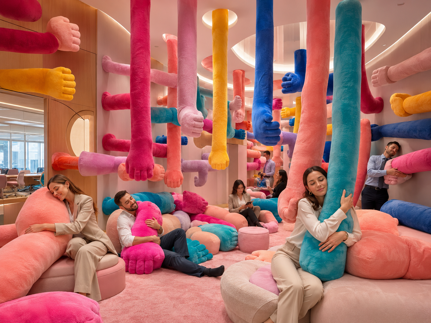Colourful BIG HUG corporate environment