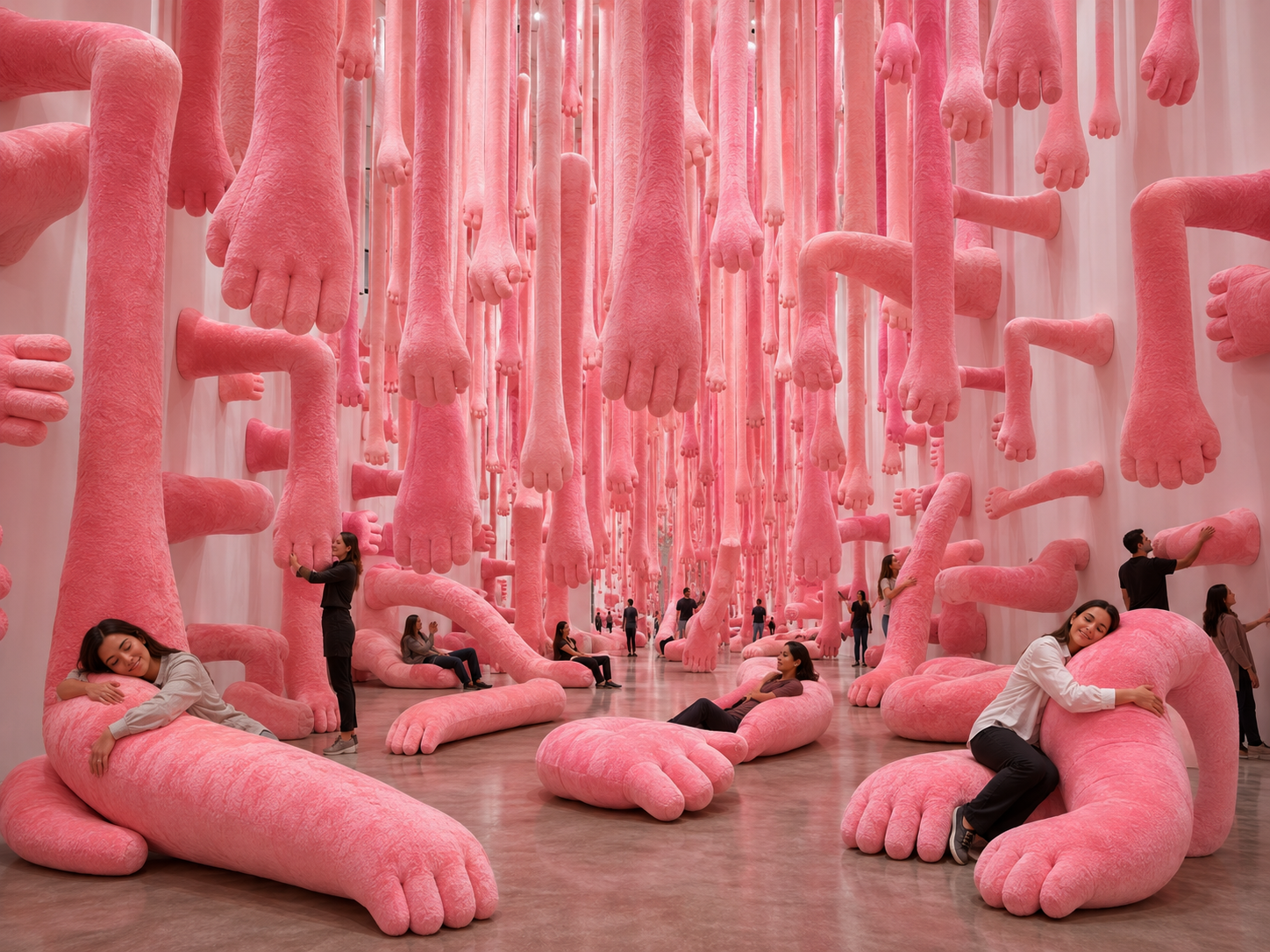 Immersive BIG HUG museum environment