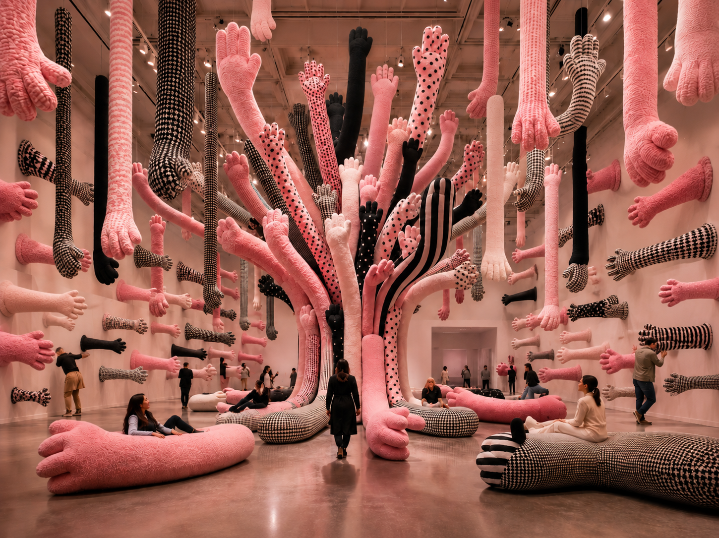 Monumental BIG HUG museum tree concept