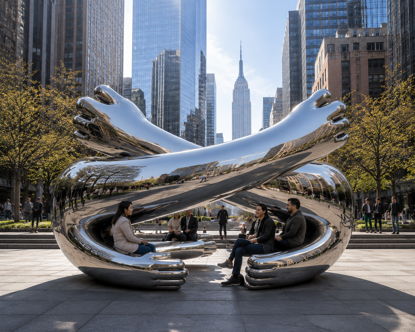 Monolithic mirror BIG HUG in New York