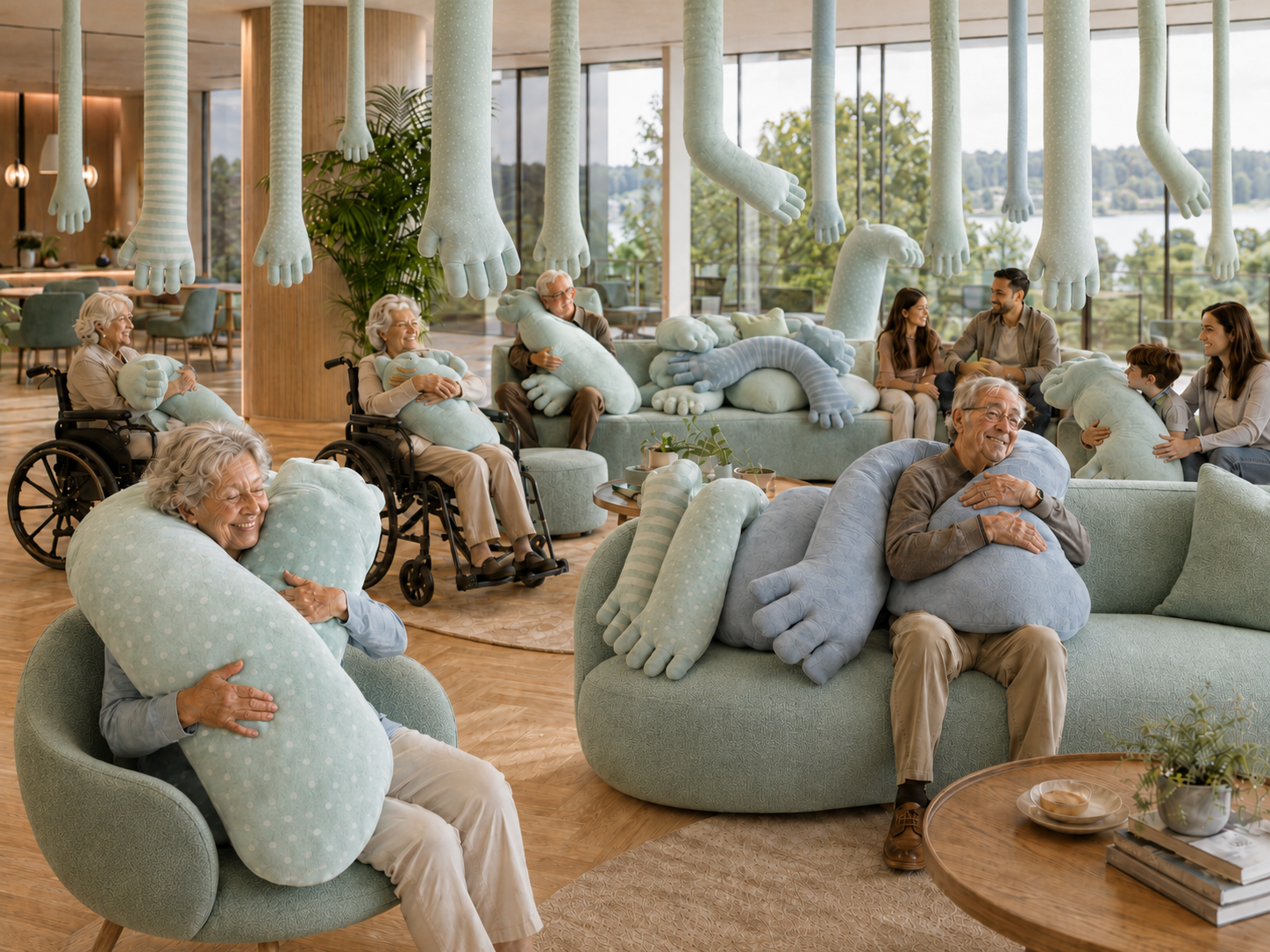 Pastel BIG HUG senior living concept
