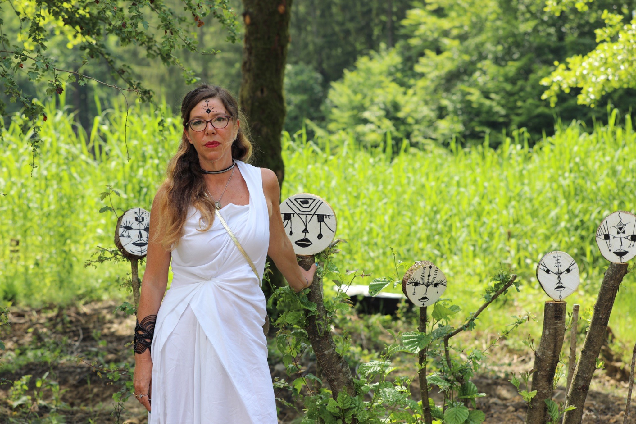 Nathalie Auzépy in the NOUS SOMMES VOUS installation